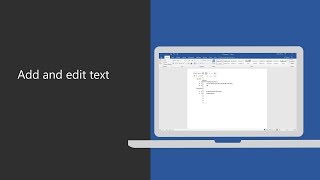 Add and edit text in Microsoft Word [upl. by Aarika825]