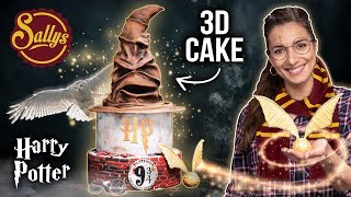 Harry Potter XXL Cake 3D  Motivtorte  Sallys Welt [upl. by Ellehcram140]