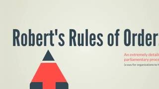 Roberts Rules 5 Key Things to Know [upl. by Ris]