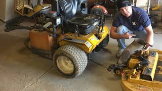 How to remove and Install a Walker mower Deck In 2 min or Less [upl. by Krik214]