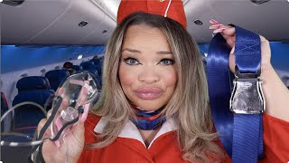 ASMR Toxic Flight Attendant YOURE IN COACH [upl. by Romelle]