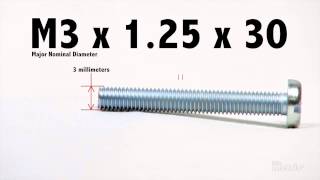 How to Read a Metric Screw Thread Callout [upl. by Kreda]