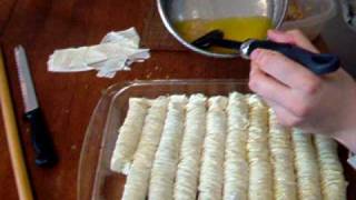 BAKLAVA ROLLS  Its easier than making squares  burma baklava [upl. by Atekehs]