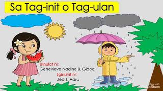 Sa Taginit o Tagulan [upl. by Ssur]