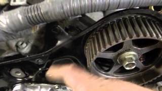 Timing Belt On A Toyota Camry 30l [upl. by Pearman]