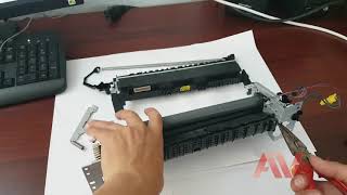 HP laserjet Pro M402dn how to printer fuser unit replace Remove fuser unit HP M402 printer [upl. by Fitts]