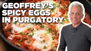 Geoffrey Zakarians Spicy Eggs in Purgatory  The Kitchen  Food Network [upl. by Enner]