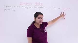 Class 12th – Overview of Symmetric Matrix  Matrices  Tutorials Point [upl. by Nirrat]