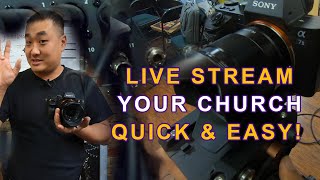 How to Live Stream your church service EASY [upl. by Chiquita135]