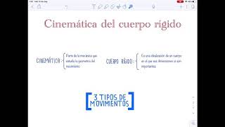 Cinemática del cuerpo rígido [upl. by Bowrah433]