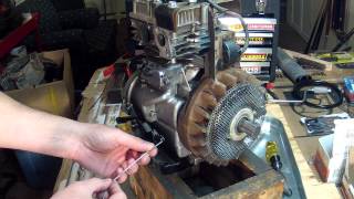 Briggs and Stratton 5HP  Carburetor Linkage Setup  130212 [upl. by Ulund]