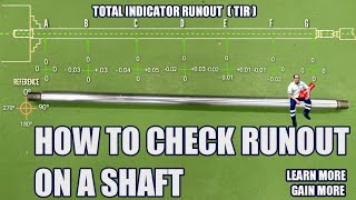 HOW TO CHECK RUNOUT ON A SHAFT  Machine Shop Theory [upl. by Arvo]