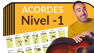 ACORDES FÁCILES de Guitarra para PRINCIPIANTES 1ª Tabla 👍 DESDE CERO [upl. by Anthony]