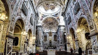 Palermo Sicily Italy A Walk Inside the Church of St Catherine [upl. by Nuhs]