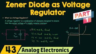 Zener Diode as Voltage Regulator Part 1 [upl. by Akselav178]