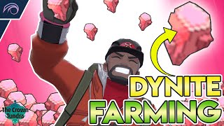 HOW TO FARM DYNITE ORE in ENDLESS DYNAMAX ADVENTURES Pokemon Sword and Shield Crown Tundra DLC [upl. by Ellinehc]