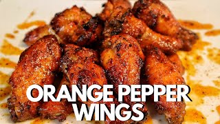 The BEST Orange Pepper Wings You Have EVER TASTED [upl. by Cyd]