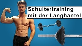 Krasses Schultertraining in 5 Min Langhantel Training [upl. by Renee]