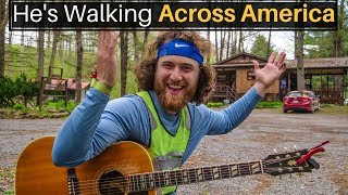 Hes Walking Across America MIKE POSNER [upl. by Eihcir]