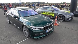 Alpina BMW B7 BiTurbo vs MercedesAMG GT63 S 4Door 4MATIC [upl. by Papst881]