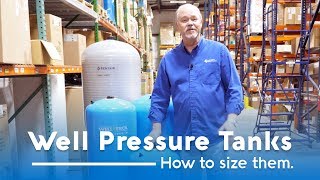 How to Size a Well Pressure Tank [upl. by Aivil]