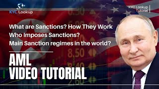 What are Sanctions  How do Sanctions Work  All Types of Sanctions explained  AML Tutorial [upl. by Elsie]