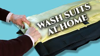 How to Wash Mens Suits at Home [upl. by Anadal]