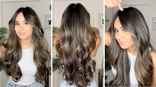 BRUNETTE BALAYAGE HIGHLIGHTS HAIR COLOR VLOG [upl. by Odysseus692]