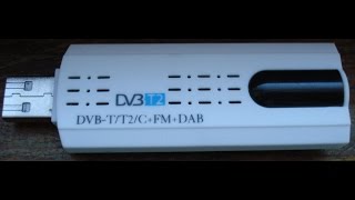 Test Astrometa USB Dongle DVBT2 HDTV Stick Tuner Receiver with DVBT2 signal [upl. by Nitsug881]