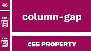 CSS Property  columngap explained [upl. by Files]