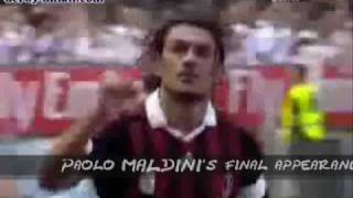 Paolo Maldini being insulted by Milan ultras in his retirement day [upl. by Greenburg]