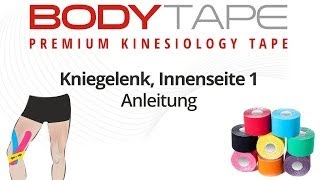 KNIE TAPEN  Kniegelenk Innenseite Kinesio Tape [upl. by Drofla371]