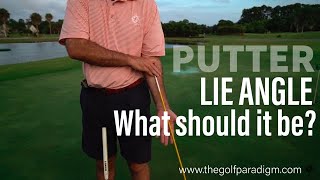 PUTTER LIE ANGLE What Lie Angle Should the Putter Be  The Golf Paradigm [upl. by Rabush365]