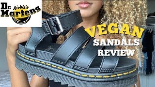 Dr Martens Sandal Review  Blaire Vegan Shoes Docs [upl. by Ahsa]