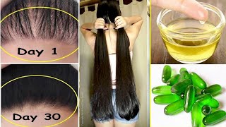 Apply Vitamin E Capsule on your Thin Hair and your Hair Will Never Stop Growing  Thick Hair [upl. by Odnuges]