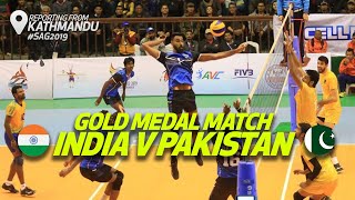 Highlights  India v Pakistan  Final  Mens Volleyball  13th South Asian Games 2019 [upl. by Yaner291]