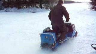 1967 Snow Cruiser Snowmobile Johnson Evinrude [upl. by Dal]