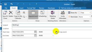 How to send a meeting request in Outlook [upl. by Pavel176]