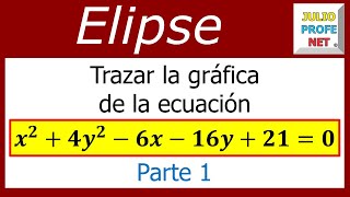 Elipse  Ej 1 Parte 1 de 2 [upl. by Ettenrahc]