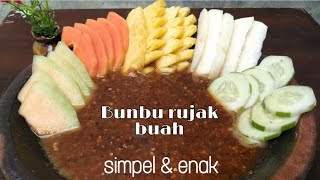 Cara Membuat Sambal Rujak Buah Yang Enak [upl. by Weikert]