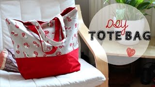 DIY Tote Bag  Beginners Sewing Tutorial [upl. by Bradshaw107]