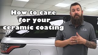 How to care for your CERAMIC COATING [upl. by Steiner469]