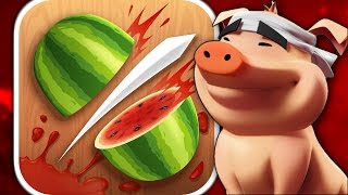 FRUIT NINJA 20 iPhone Gameplay Video [upl. by Ellerahs]