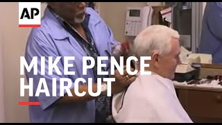 Unsuspecting Barber Gives Mike Pence a Haircut [upl. by Nealy]