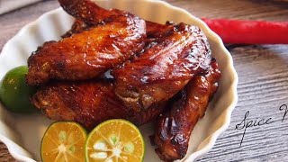 SUPER EASY Baked Honey Chicken Wings 烤蜜汁鸡翼 [upl. by Etteniotnna88]