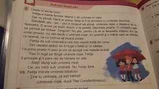 Umbrela rosie după Titel Constantinescu Creație nr 2 clasa a IIa [upl. by Oz]