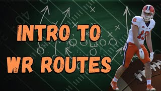 Intro To Wide Receiver Routes In American Football [upl. by Jewel]