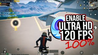 ULTRA HD  120 FPS UNLOCKED in gameloop with PROOF 💯 PUBG MOBILE 32 [upl. by Kyriako812]