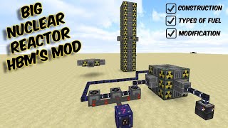 quotBIG NUCLEAR REACTORquot Guide HBMs Mod  How to Build amp Operate Big Nuclear Reactor in Minecraft [upl. by Hailat898]