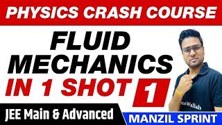 FLUID MECHANICS in One Shot  Full Chapter Revision Part 1  Class 11  JEE Main [upl. by Lenka534]